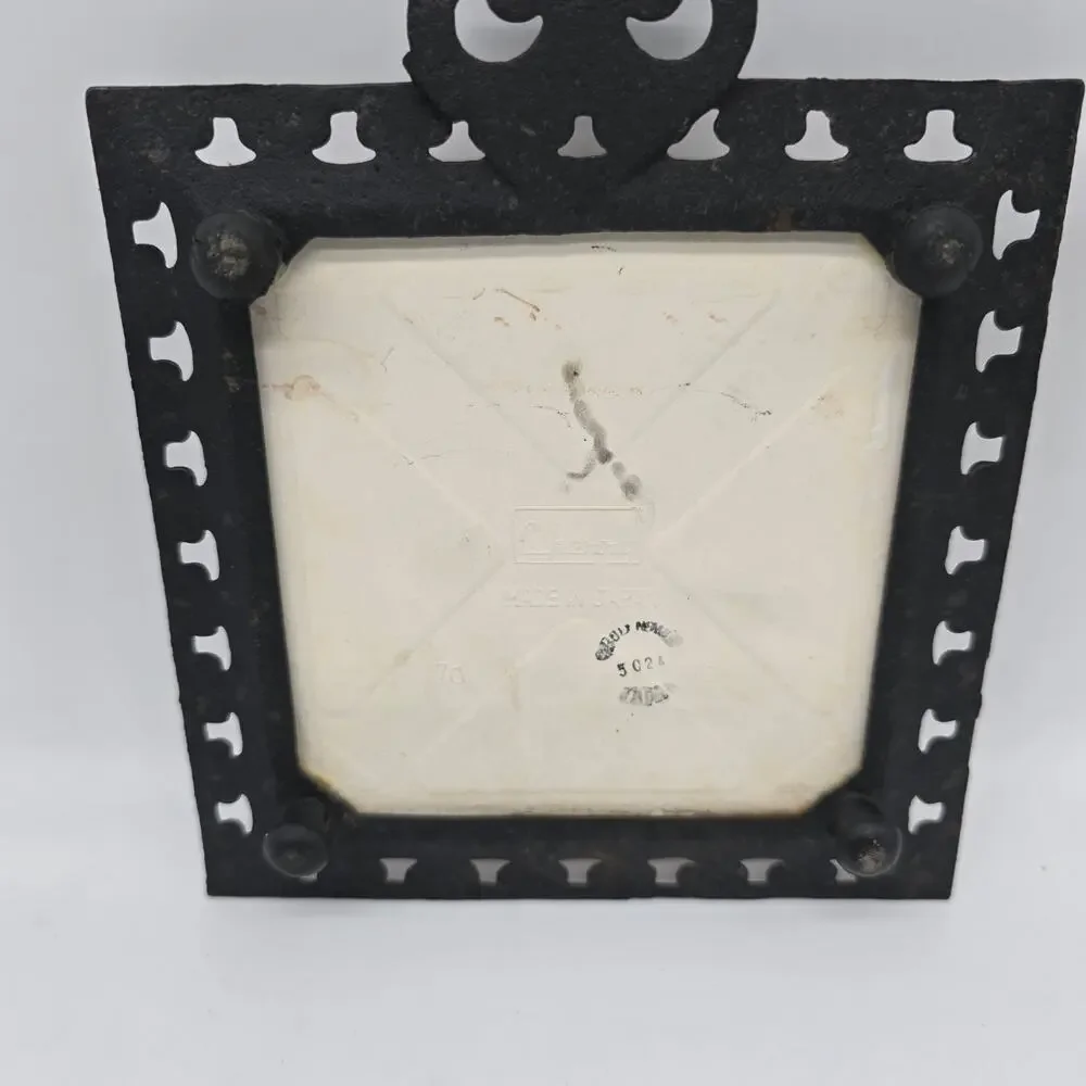 Vintage Holt Howard Cast Iron Ceramic Lobster Trivet Japan Fujimiyaki Set of Two